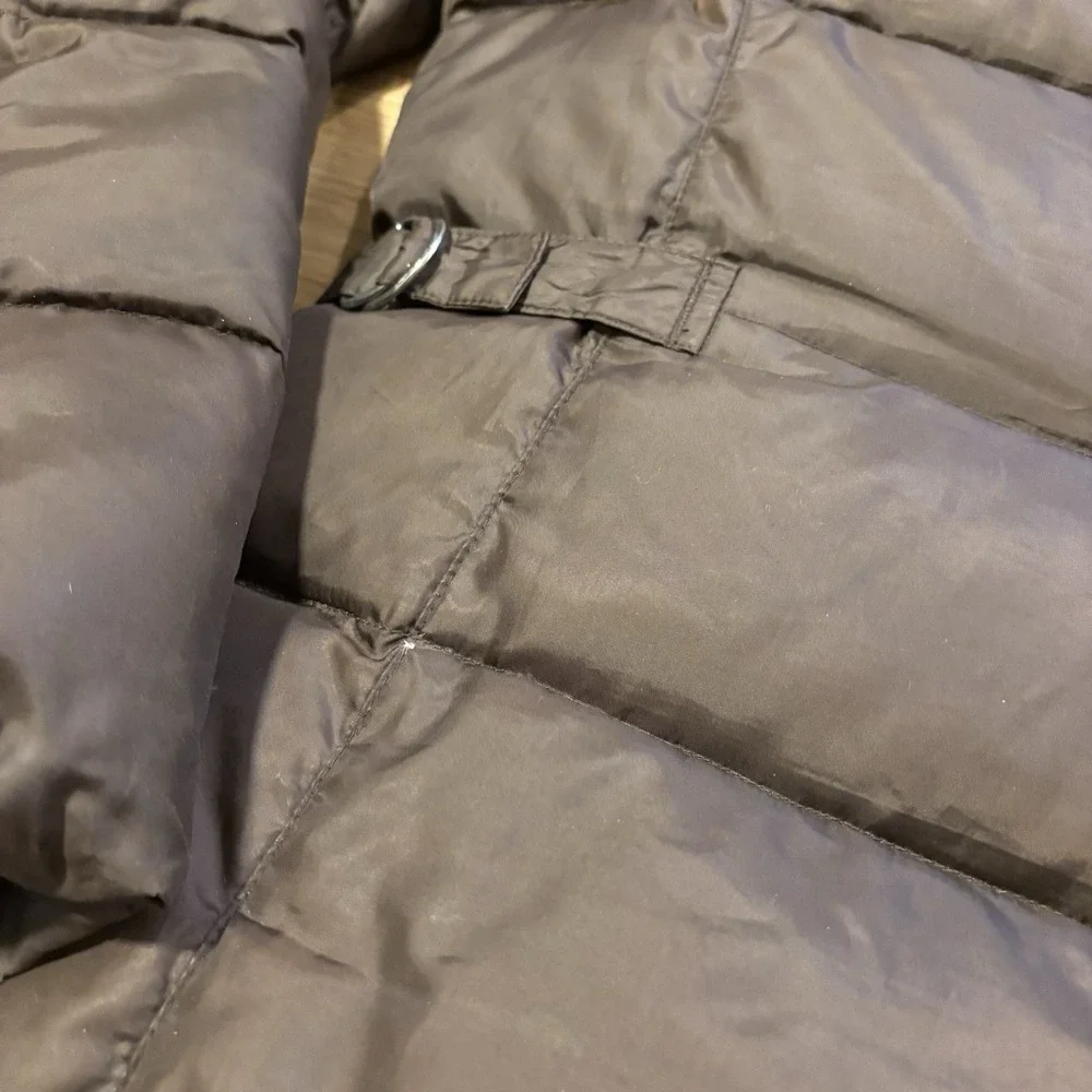 Vintage Eddie Bauer Premium Goose Down Puffer Jacket Womens XS Brown Quilted 90s